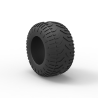 Diecast low pressure tire 6 Scale 1 to 25 - Thumbnail 8