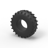 Diecast low pressure tire 7 Scale 1 to 25 - Thumbnail 7