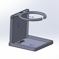 Small Folding Cup holder katlanır bardak tutucu 3D Printing 478521