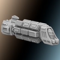 Small Spaceship Freighter - Transporter 3D Printing 478528