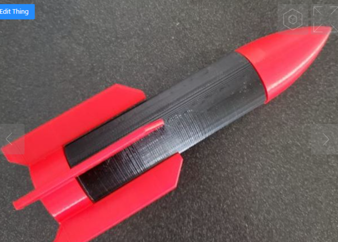 CO2 Rocket 3D Print 478554