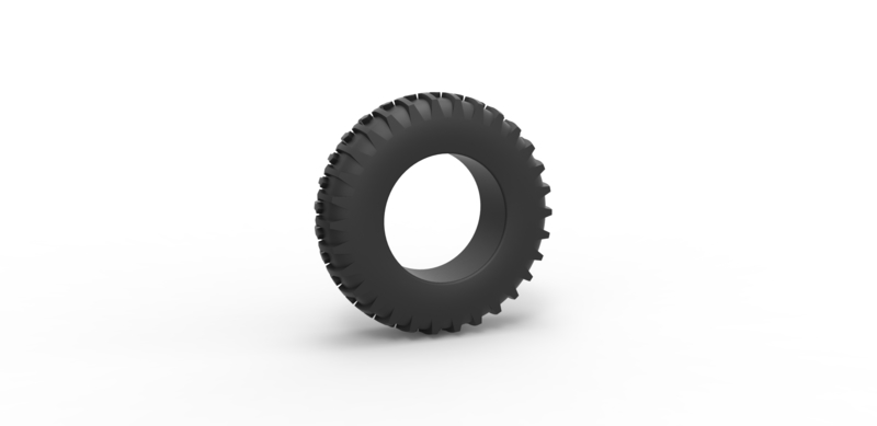 Diecast Tractor tire 4 Scale 1 to 25