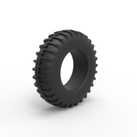 Diecast Tractor tire 4 Scale 1 to 25 - Thumbnail 2