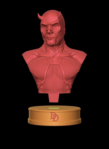 bust 3d printed Daredevil