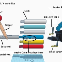 Small Excavator Grabber Version 1 3D Printing 478623