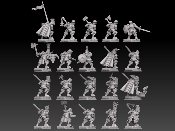 Medieval Knight Megapack 3D Print 478764