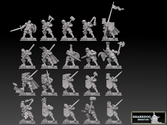 Medieval Knight Megapack 3D Print 478766