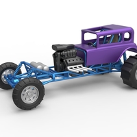 Diecast Mud dragster Hot Rod Scale 1 to 25 - Thumbnail 1
