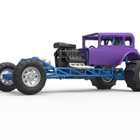 Diecast Mud dragster Hot Rod Scale 1 to 25 - Thumbnail 2