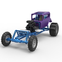 Diecast Mud dragster Hot Rod Scale 1 to 25 - Thumbnail 3