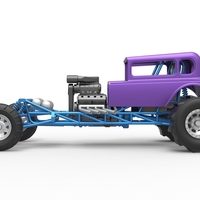 Diecast Mud dragster Hot Rod Scale 1 to 25 - Thumbnail 7