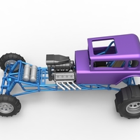 Diecast Mud dragster Hot Rod Scale 1 to 25 - Thumbnail 8