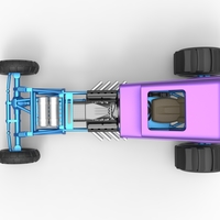 Diecast Mud dragster Hot Rod Scale 1 to 25 - Thumbnail 9