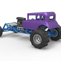Diecast Mud dragster Hot Rod Scale 1 to 25 - Thumbnail 10