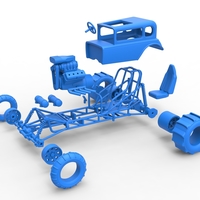 Diecast Mud dragster Hot Rod Scale 1 to 25 - Thumbnail 14