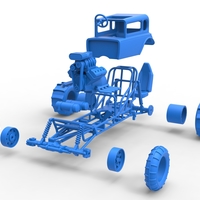 Diecast Mud dragster Hot Rod Scale 1 to 25 - Thumbnail 16