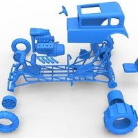 Diecast Mud dragster Hot Rod Scale 1 to 25 - Thumbnail 18