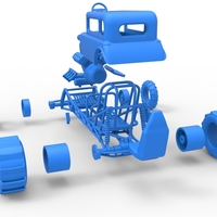 Diecast Mud dragster Hot Rod Scale 1 to 25 - Thumbnail 20