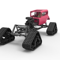 Diecast Hot Rod on tracks Scale 1 to 25 - Thumbnail 3