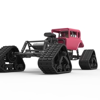 Diecast Hot Rod on tracks Scale 1 to 25 - Thumbnail 4