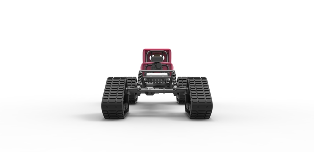 Diecast Hot Rod on tracks Scale 1 to 25 3D Print 478809