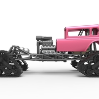 Diecast Hot Rod on tracks Scale 1 to 25 - Thumbnail 7