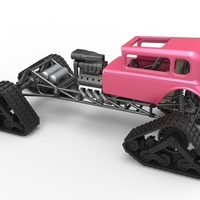 Diecast Hot Rod on tracks Scale 1 to 25 - Thumbnail 10