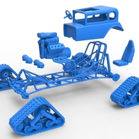 Diecast Hot Rod on tracks Scale 1 to 25 - Thumbnail 14