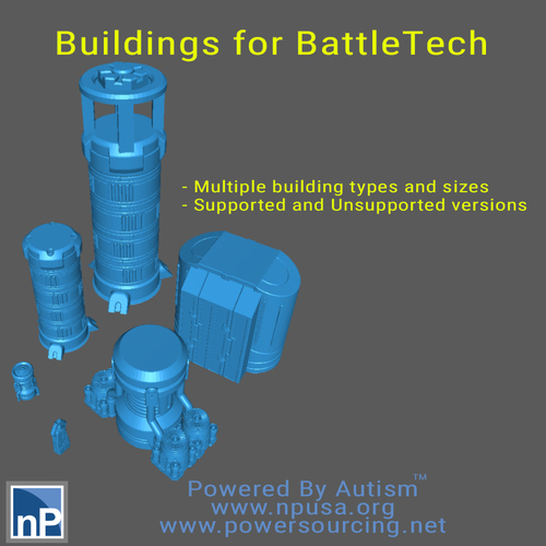 BattleTech Building Collection 01 3D Print 478845