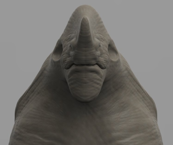 Grey Alien Brute (updated 8-30-17) 3D Print 47885