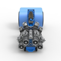 Diecast Pulling tractor with 4 jet engines Scale 1 to 25 - Thumbnail 5