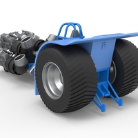 Diecast Pulling tractor with 4 jet engines Scale 1 to 25 - Thumbnail 11