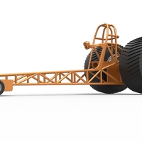 Diecast Pulling tractor chassis Scale 1 to 25 - Thumbnail 2