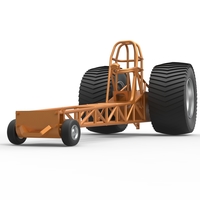 Diecast Pulling tractor chassis Scale 1 to 25 - Thumbnail 4