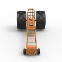 Diecast Pulling tractor chassis Scale 1 to 25 - Thumbnail 5