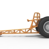 Diecast Pulling tractor chassis Scale 1 to 25 - Thumbnail 7