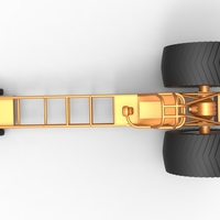 Diecast Pulling tractor chassis Scale 1 to 25 - Thumbnail 9