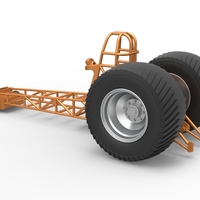 Diecast Pulling tractor chassis Scale 1 to 25 - Thumbnail 10