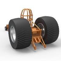 Diecast Pulling tractor chassis Scale 1 to 25 - Thumbnail 11