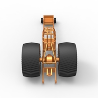 Diecast Pulling tractor chassis Scale 1 to 25 - Thumbnail 12