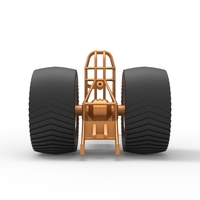 Diecast Pulling tractor chassis Scale 1 to 25 - Thumbnail 13