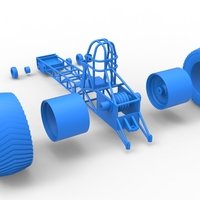 Diecast Pulling tractor chassis Scale 1 to 25 - Thumbnail 16