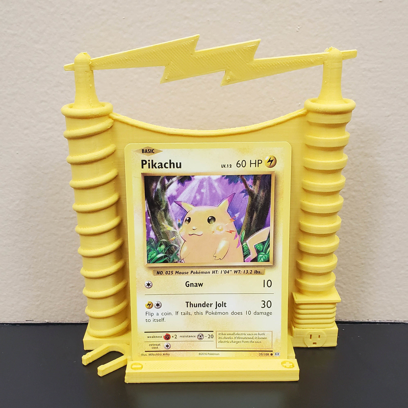 Electric Pokemon Card Stand
