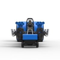 Diecast Pulling tractor with longitudinal V8 engines 1:25 - Thumbnail 6