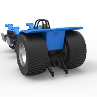 Diecast Pulling tractor with longitudinal V8 engines 1:25 - Thumbnail 11