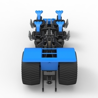 Diecast Pulling tractor with longitudinal V8 engines 1:25 - Thumbnail 12