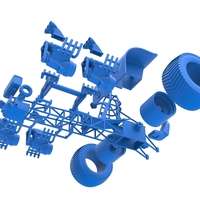 Diecast Pulling tractor with longitudinal V8 engines 1:25 - Thumbnail 16