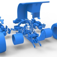 Diecast Pulling tractor with longitudinal V8 engines 1:25 - Thumbnail 19