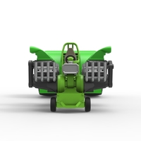 Diecast Pulling tractor with transverse V8 engines 1:25 - Thumbnail 6