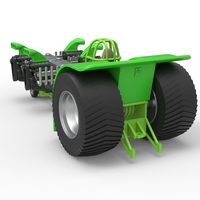 Diecast Pulling tractor with transverse V8 engines 1:25 - Thumbnail 11